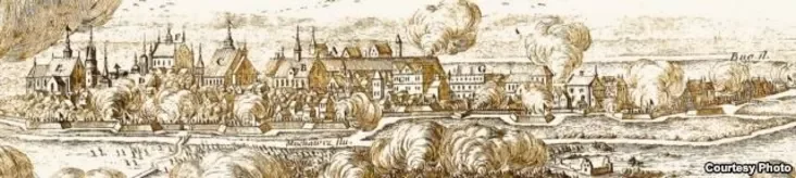 Эрык Дальбэрг. Панарама Берасьця. 1696