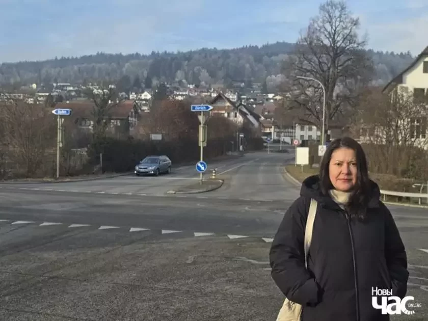 Вікторыя Кульша на волі ў Швейцарыі. Фота Вольгі Класкоўскай