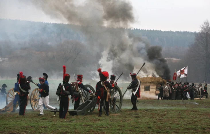 Re-burial ceremony of French soldiers who died in the 1812 Battle of Berezina. Photo by Julia Darashkevich