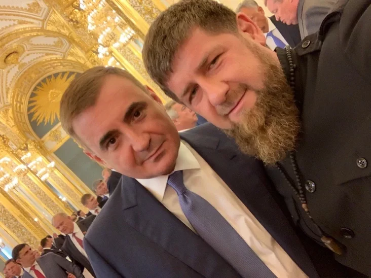 Aleksiej Diumin i Ramzan Kadyrov Alaksiej Dziumin i Ramzan Kadyraŭ Alexey Dyumin and Ramzan Kadyrov
