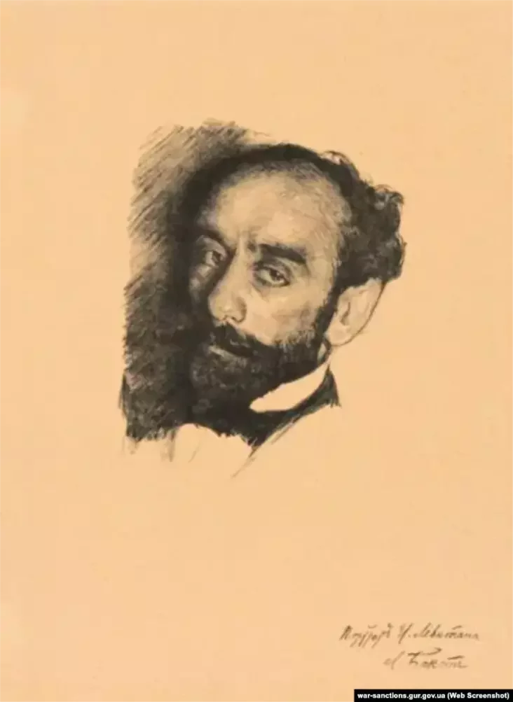 Леў Бакст. Партрэт Ісака Левітана